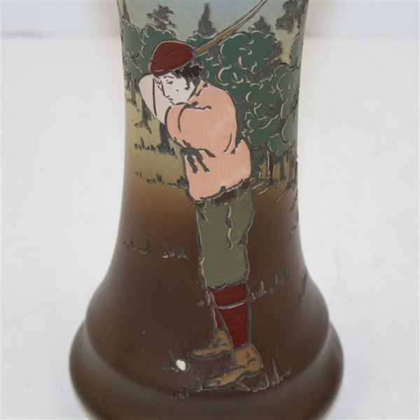 Weller Dickensware Vase- Male Golfer