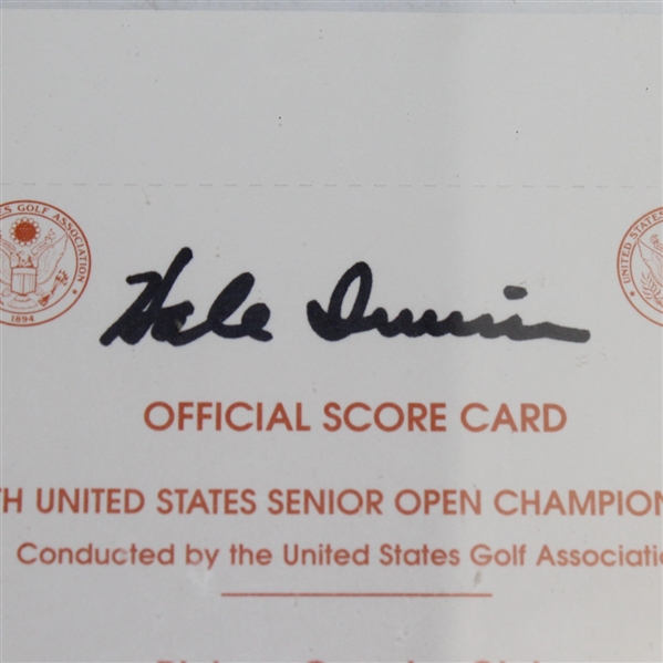 1998 Senior PGA Tour Grand Slam Scorecard Display Signed By Hale Irwin and Gil Morgan