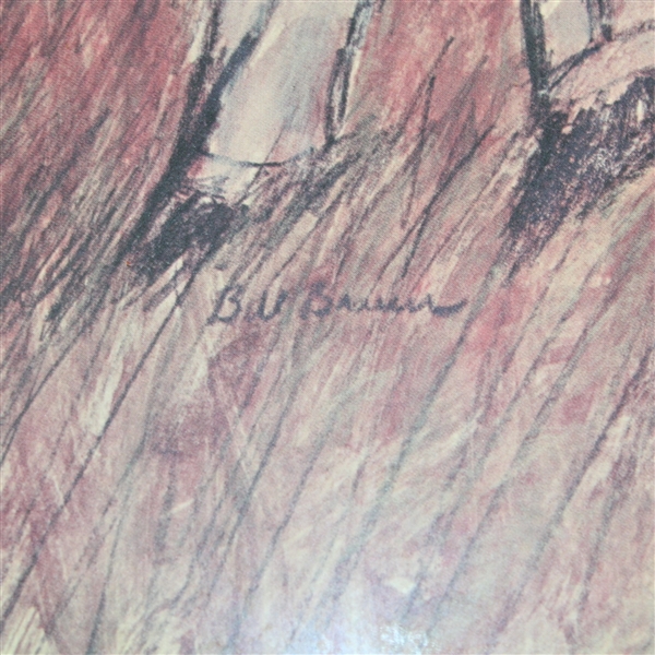 1953 Ben Hogan Takes British Open Bill Brauer Artwork- Framed