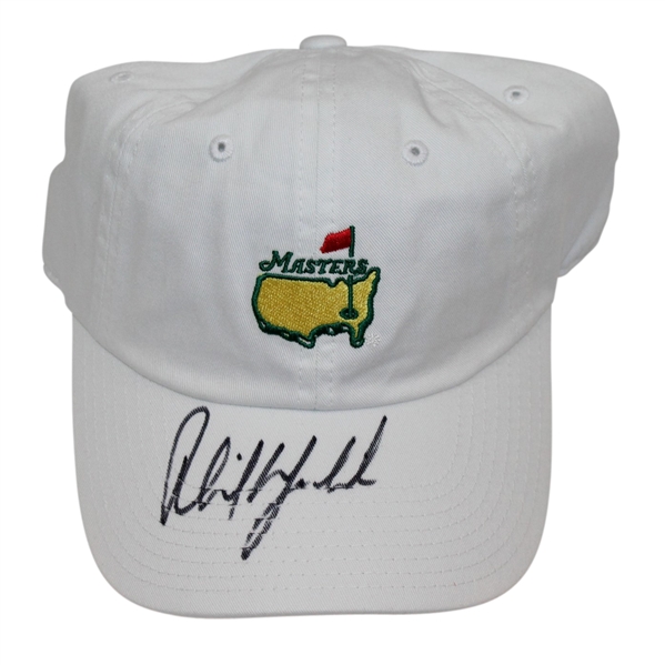 Phil Mickelson Signed Masters White Caddy Hat PSA/DNA #AB97569
