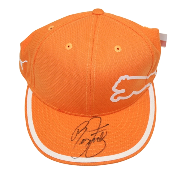 Rickie Fowler Signed Orange PUMA Hat PSA/DNA #AB97568