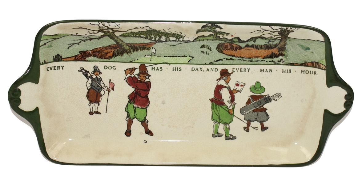 Royal Doulton Golf Series Ware Platter (Produced 1911-32) - R. WAYNE PERKINS COLLECTION