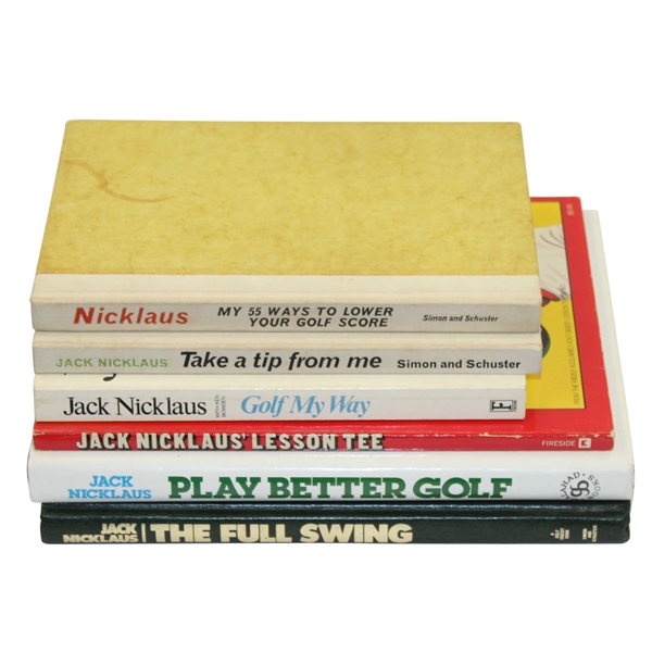 Lot of Six Jack Nicklaus Golf Books