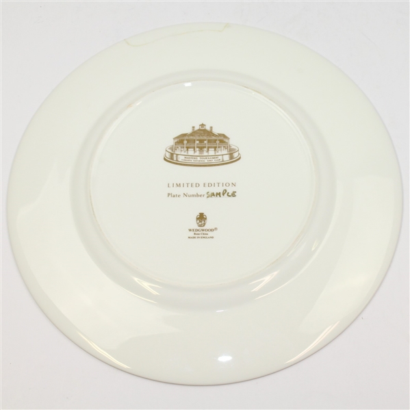 One of a Kind Augusta National Clubhouse Wedgwood Ltd Ed Sample Plate