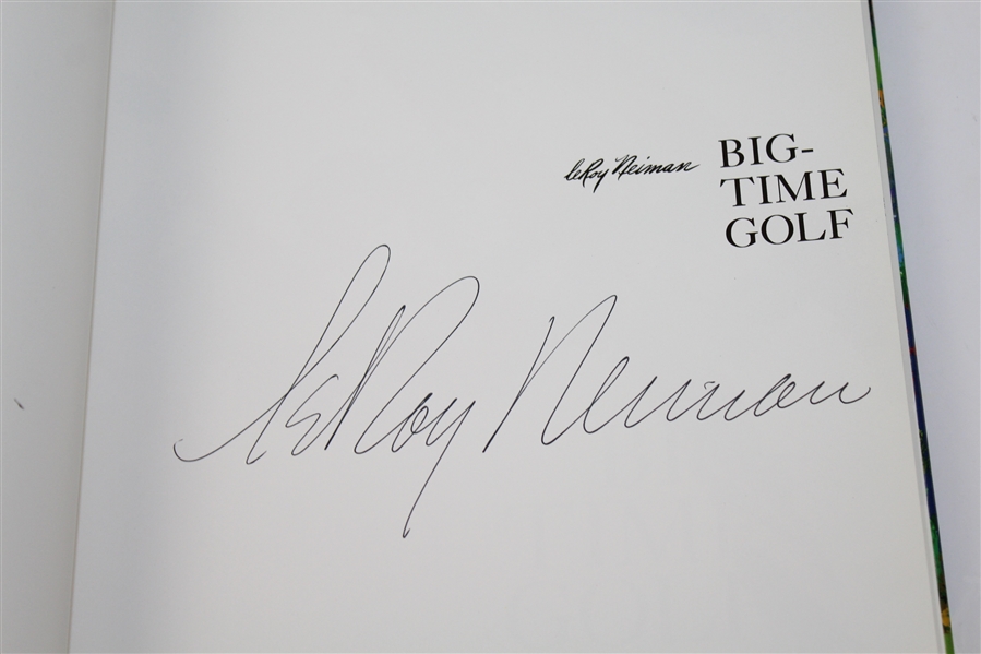 Leroy Neiman Signed Book Big Time Golf JSA ALOA