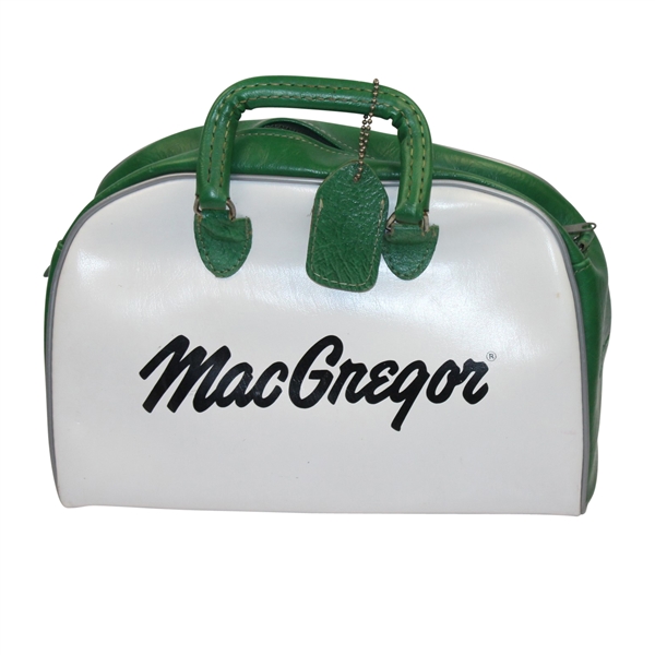 Classic MacGregor Green & White Golf Shag Bag