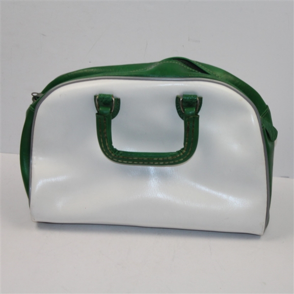 Classic MacGregor Green & White Golf Shag Bag