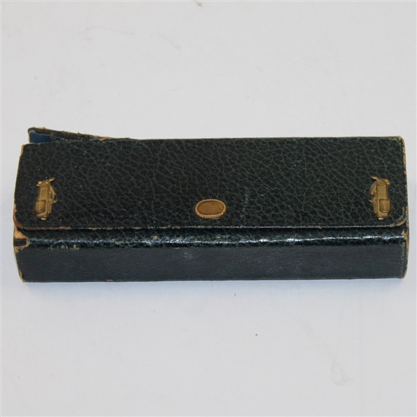 Vintage Golf Themed Eyeglass Case - Early 1900's