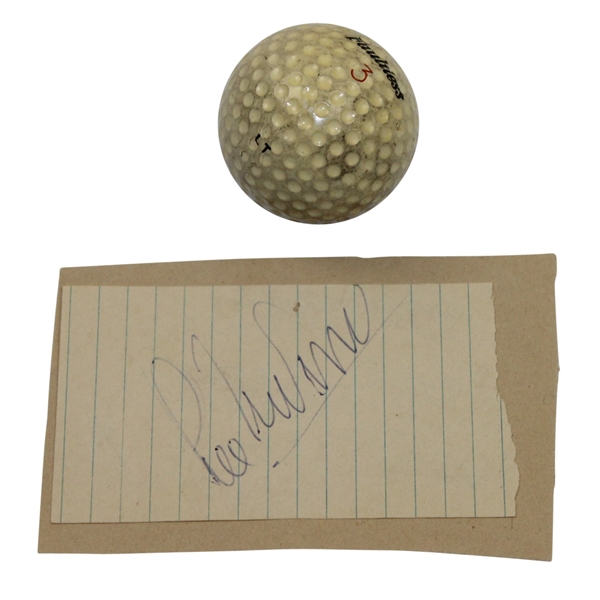 Lee Trevino Signed Cut with Personal Course Used Golf Ball JSA LOA