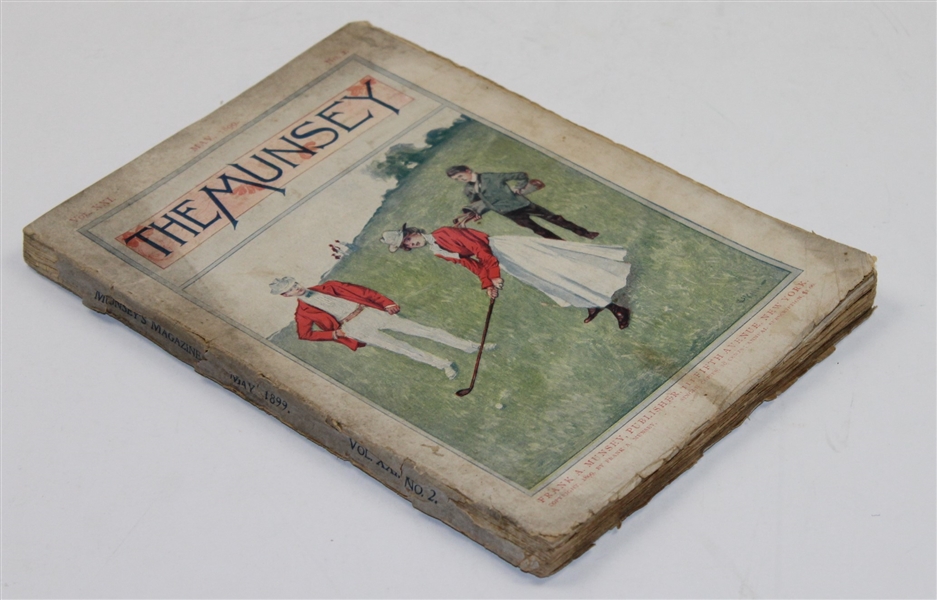 May 1899 Issue of 'The Munsey' Magazine with Woman Golfer Cover
