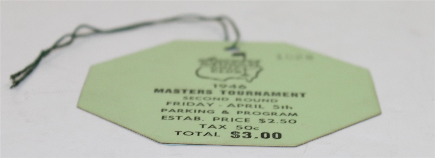 1946 Masters Tournament Friday Ticket #1028 Signed by Fred Astaire JSA ALOA