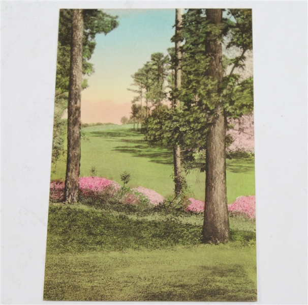 Lot of Two 1930's Hand Colored Postcards - Clubhouse & 18th Fairway