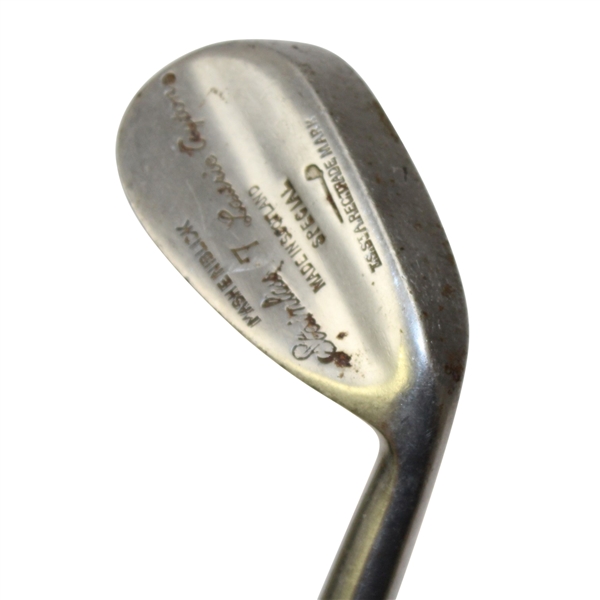 Stainless Mashie Niblick 7 Iron with Tom Stewart Pipe Mark - Laurie Coyton