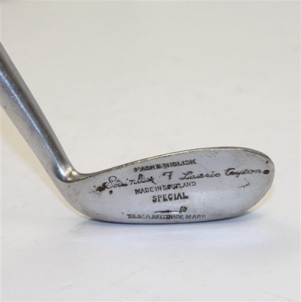 Stainless Mashie Niblick 7 Iron with Tom Stewart Pipe Mark - Laurie Coyton