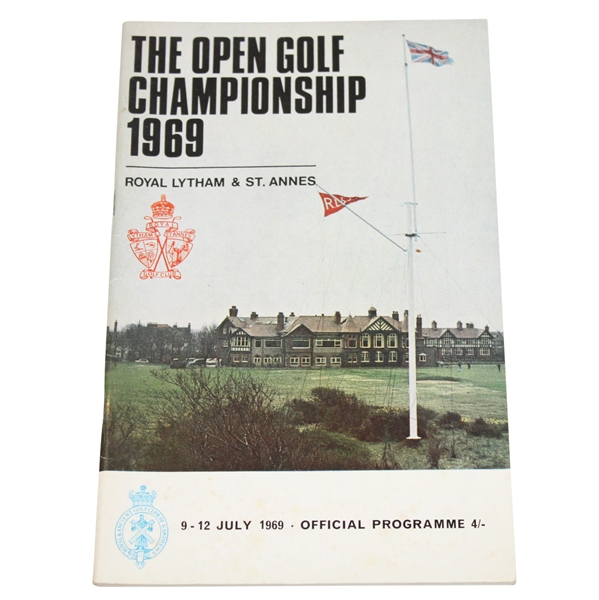 1969 Open Championship at Royal Lytham Program - Tony Jacklin Winner