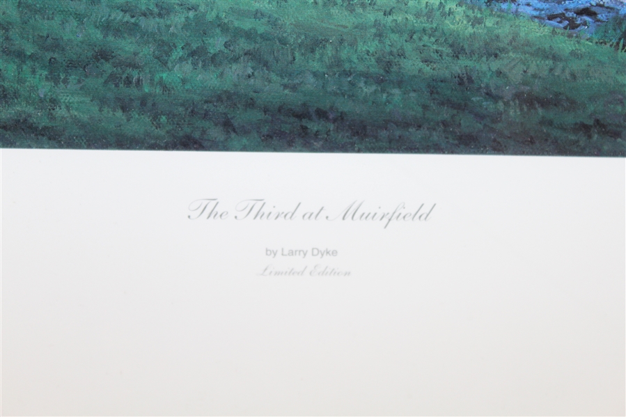 Limited Edition 'The Third at Muirfield' Print by Larry Dyke - Framed-LEE CRIST COLLECTION