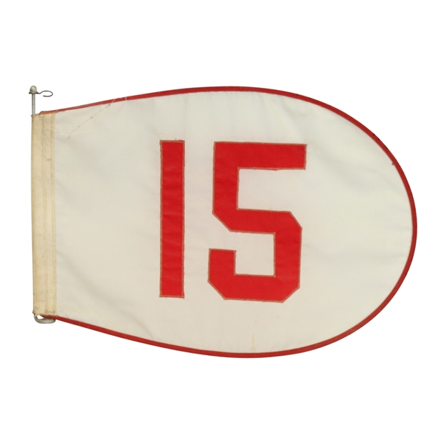 1930's New England Vintage Hole #15 Golf Flag-LEE CRIST COLLECTION