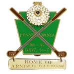 Lions Club Part of Arnies Army Arnold Palmer Metal Pocket Crest - Crossed Clubs-LEE CRIST COLLECTION