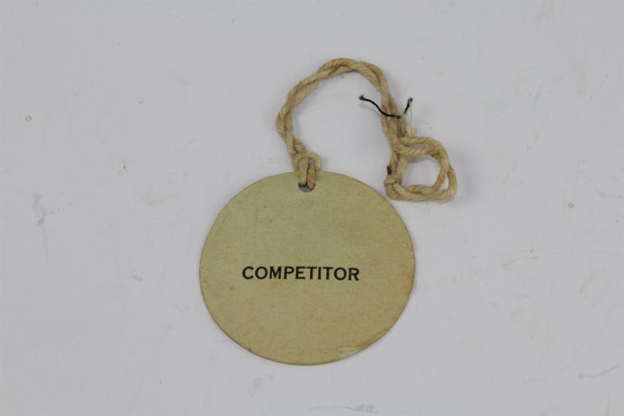1947 News of the World Match Play Championship Competitor Badge