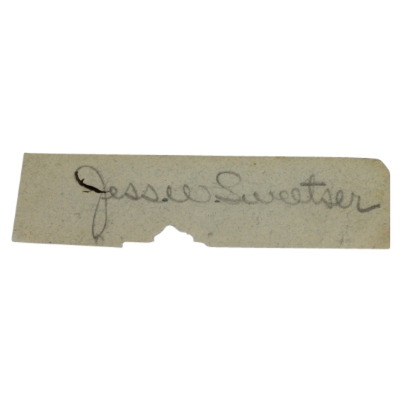 Jess Sweetser Vintage Signed Cut & Superb Wire Photo Jesse @ 1929 US Amateur JSA ALOA