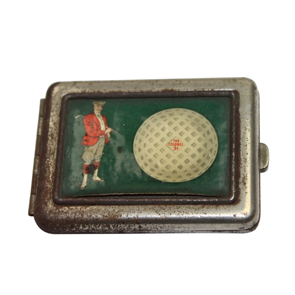Mini Snap Box Depicting Golfer and 'The Colonel' Golf Ball