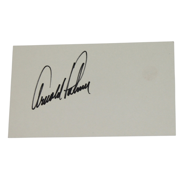 Arnold Palmer Signed 3x5 Cut JSA ALOA