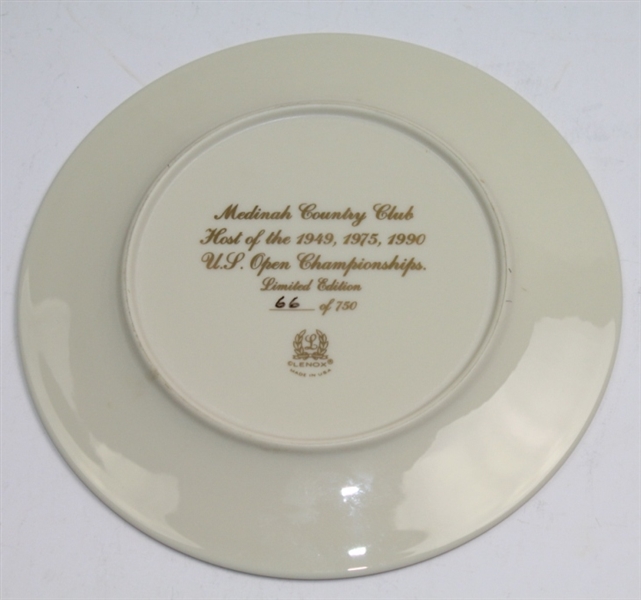 1990 US Open at Medinah Ltd Ed 66/750 Commemorative Plate