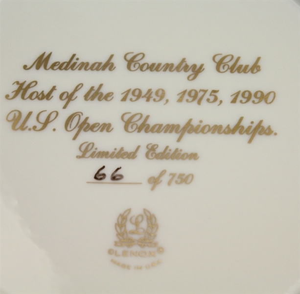 1990 US Open at Medinah Ltd Ed 66/750 Commemorative Plate