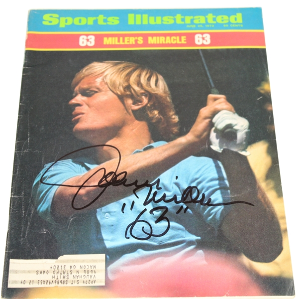 Johnny Miller Signed Sports Illustrated - June 25, 1973 JSA #P36746