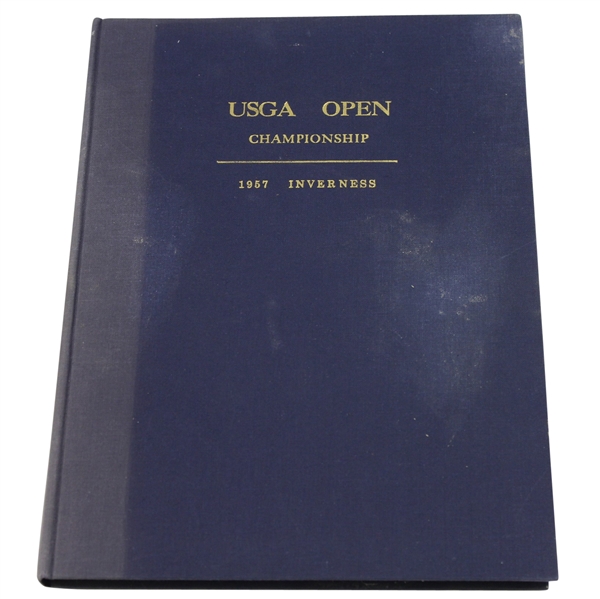 1957 US Open at Inverness Bound Program - Dick Mayer Winner