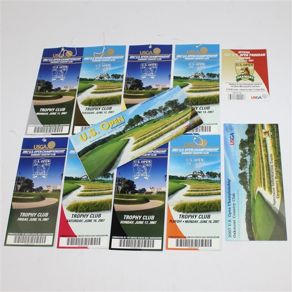 Lot of Four US Open Tickets Sets - 2004, 2006, 2007, & 2010