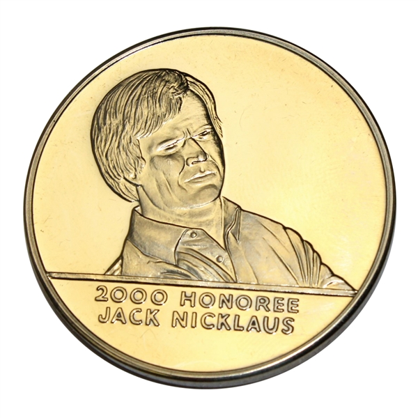 2000 Memorial Tournament Honoree Medal - Jack Nicklaus - Steve Jones Collection