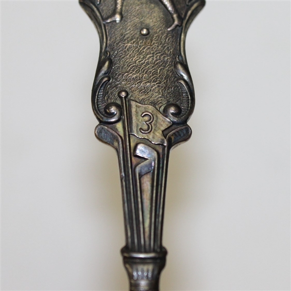 Sterling Silver Golf Themed Spoon The Casino Asbury Park, NJ-ROTH COLLECTION