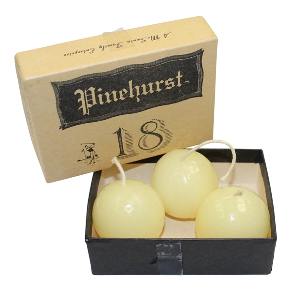 3 Golf Ball Candles from Old Pinehurst Handmade Soap & Candle Co. - Original Box-ROTH COLLECTION