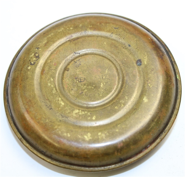 'The National Golf Sponge Box' Brass Circular Golf Ball Cleaner - Made in England-ROTH COLLECTION