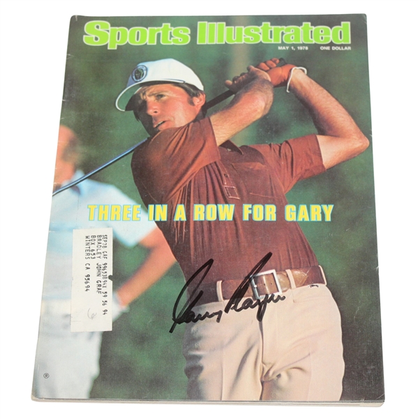 Gary Player Signed Sports Illustrated 'Three in a Row' 5/1/1978 JSA #P36698