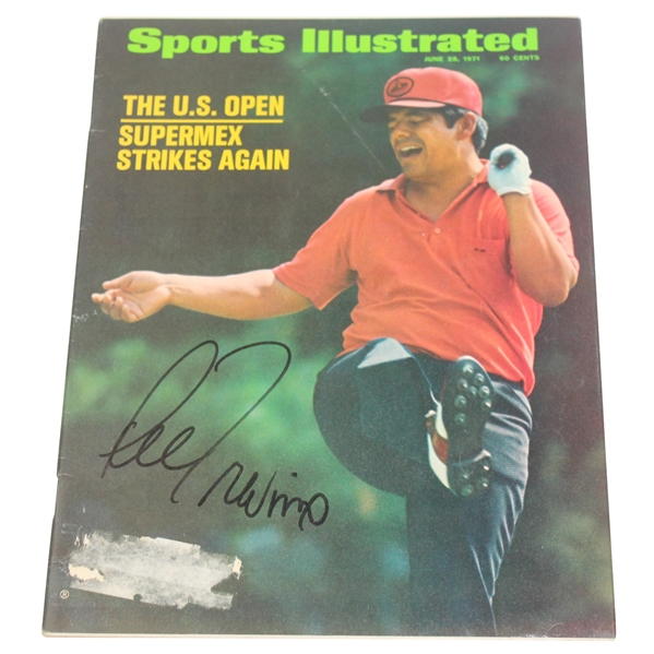 Lee Trevino Signed Sports Illustrated 'Supermex Strikes Again' 6/28/1971 JSA #P36694