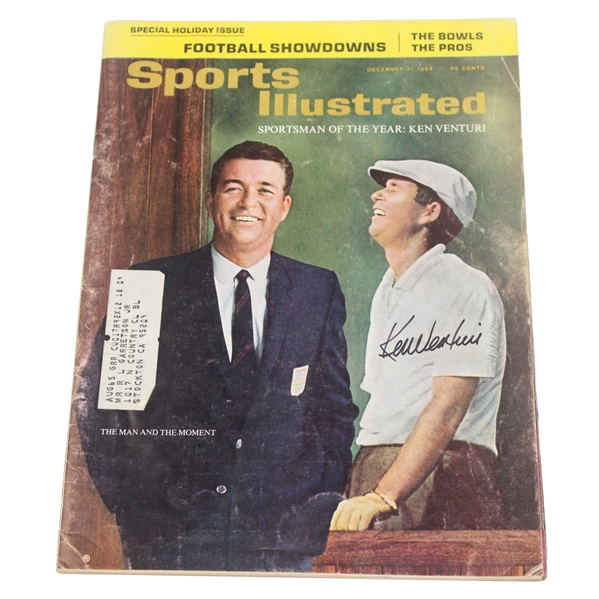 Ken Venturi Signed Sports Illustrated 'Sportsman of the Year' 12/21/1964 JSA #P36672