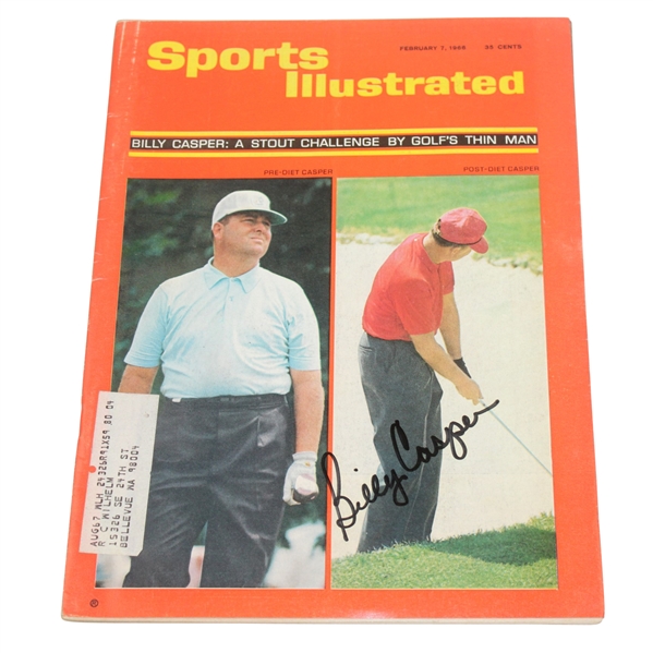 Billy Casper Signed Sports Illustrated 2/7/1966 JSA #P36668