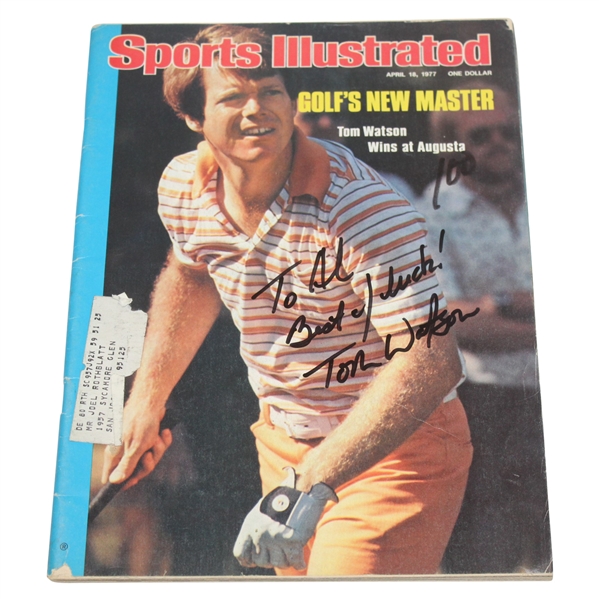 Tom Watson Signed Sports Illustrated 'Golf's New Master' 4/18/1977 JSA #P36795