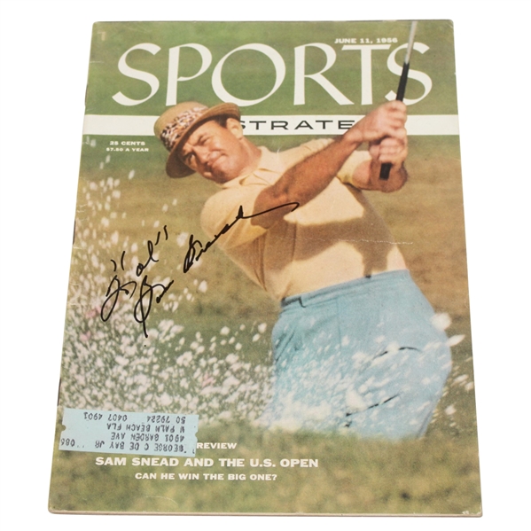 Sam Snead Signed Sports Illustrated 6/11/1956 JSA #P36791
