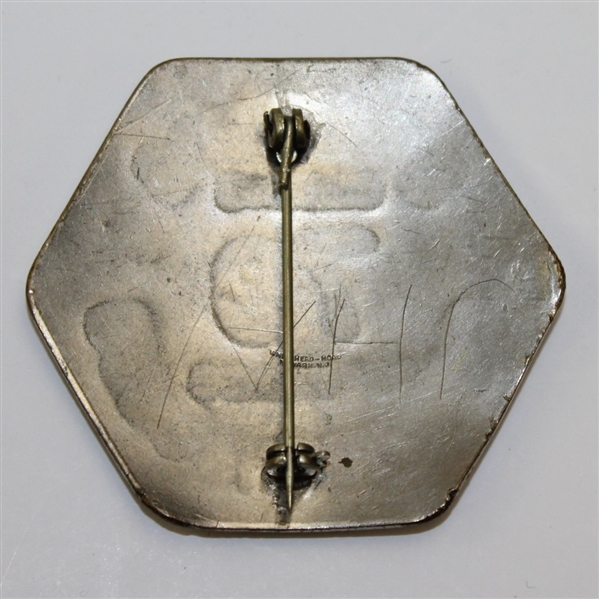 Metal Caddie Badge from St. Louis Country Club-ROTH COLLECTION