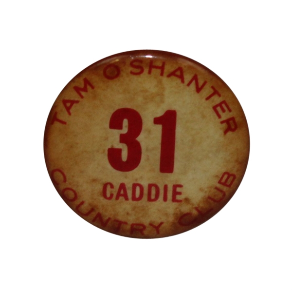 Undated Caddie Badge from Tam O'Shanter Country Club-ROTH COLLECTION