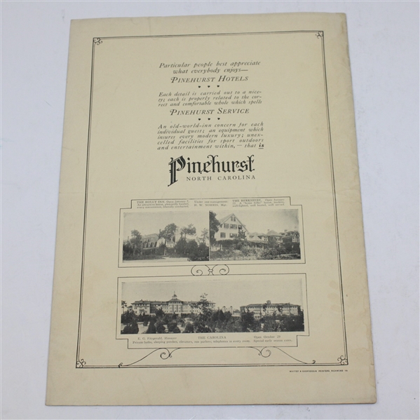 The Pinehurst Outlook December 15, 1923 Magazine Issue Vol. XXVII Number 2