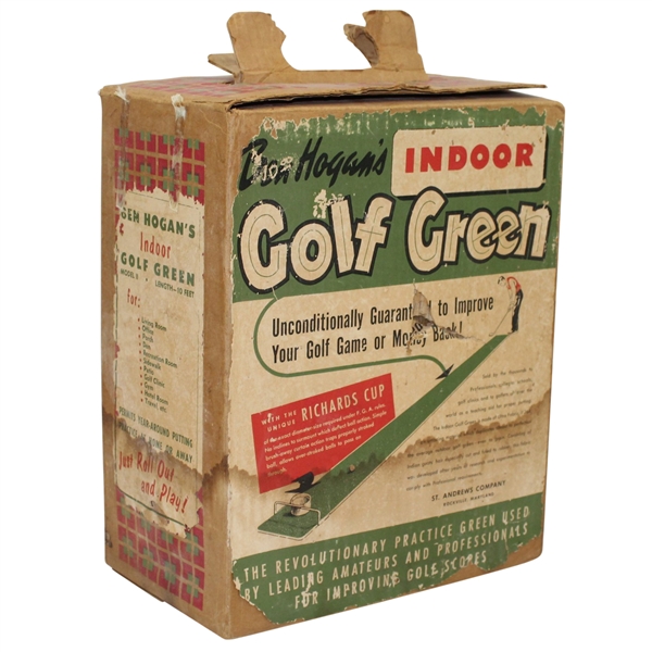 Ben Hogan's 'Indoor Golf Green' Practice Green with Unique 'Richards Cup' - Model II