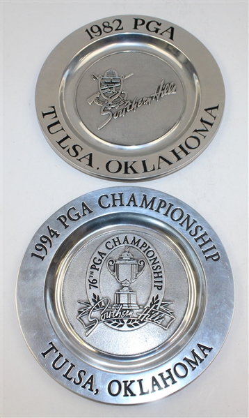 1976(x3), 1977(x2), 1981, 1982, 1986, 1991, & 1994 PGA Championship Pewter Plates