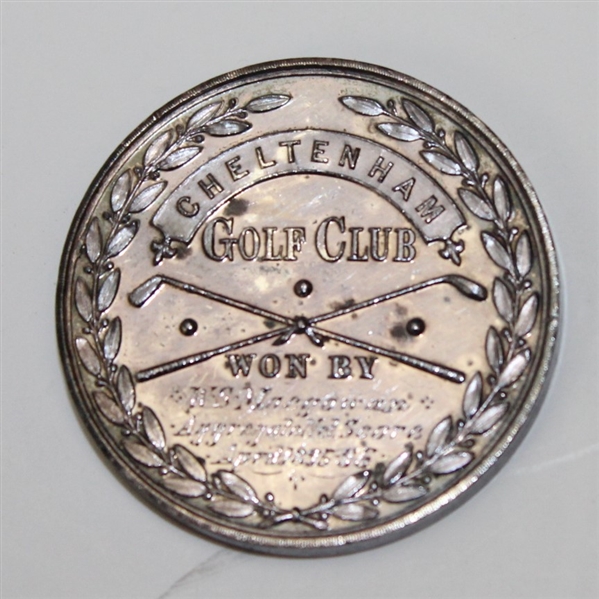 1895-96 Cheltenham GC Aggregate Net Score Winner's Medal Won by W.S. Macgowan