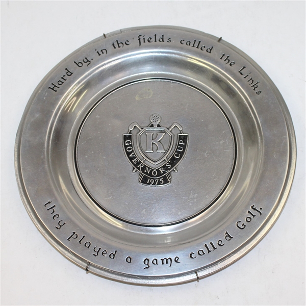 1975 Governors' Cup Pewter Plate