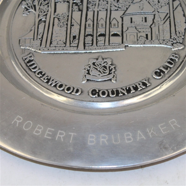 1983 Senior Championship at Ridgewood CC Pewter Plate - Robert Brubaker