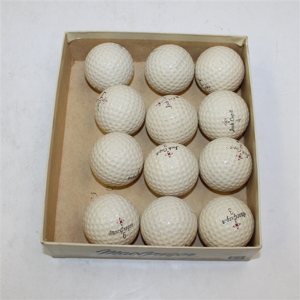 Dozen Vintage MacGregor Jack Cupit Signature Golf Balls-ROTH COLLECTION
